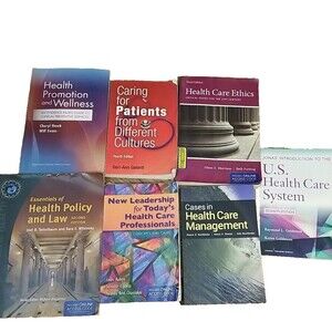 Health Care Management Book Bundle Lot of 8 Policy Ethics Law Leadership Nursing